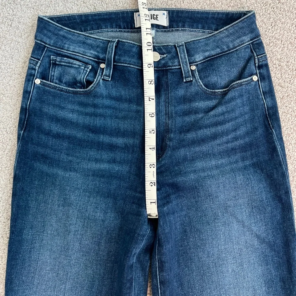 PAIGE Laurel Canyon high rise jeans. Dark wash. Size 27. - Picture 7 of 9